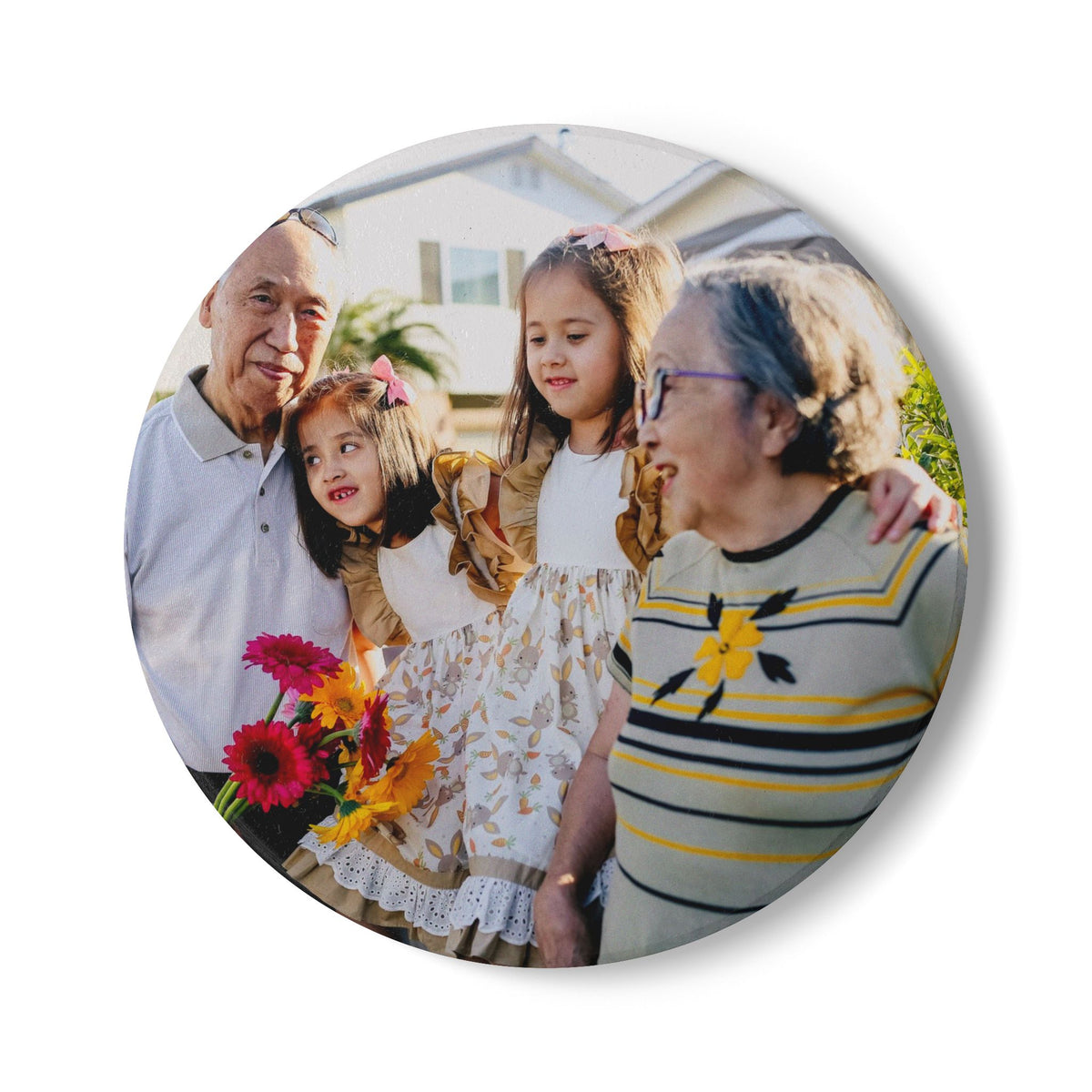 Personalised round or square photo coaster