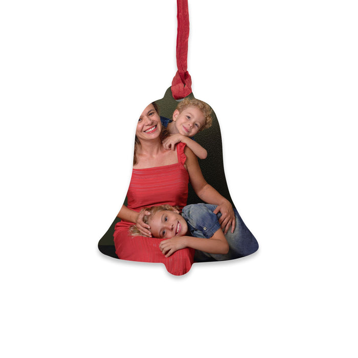 Personalised wooden photo ornament