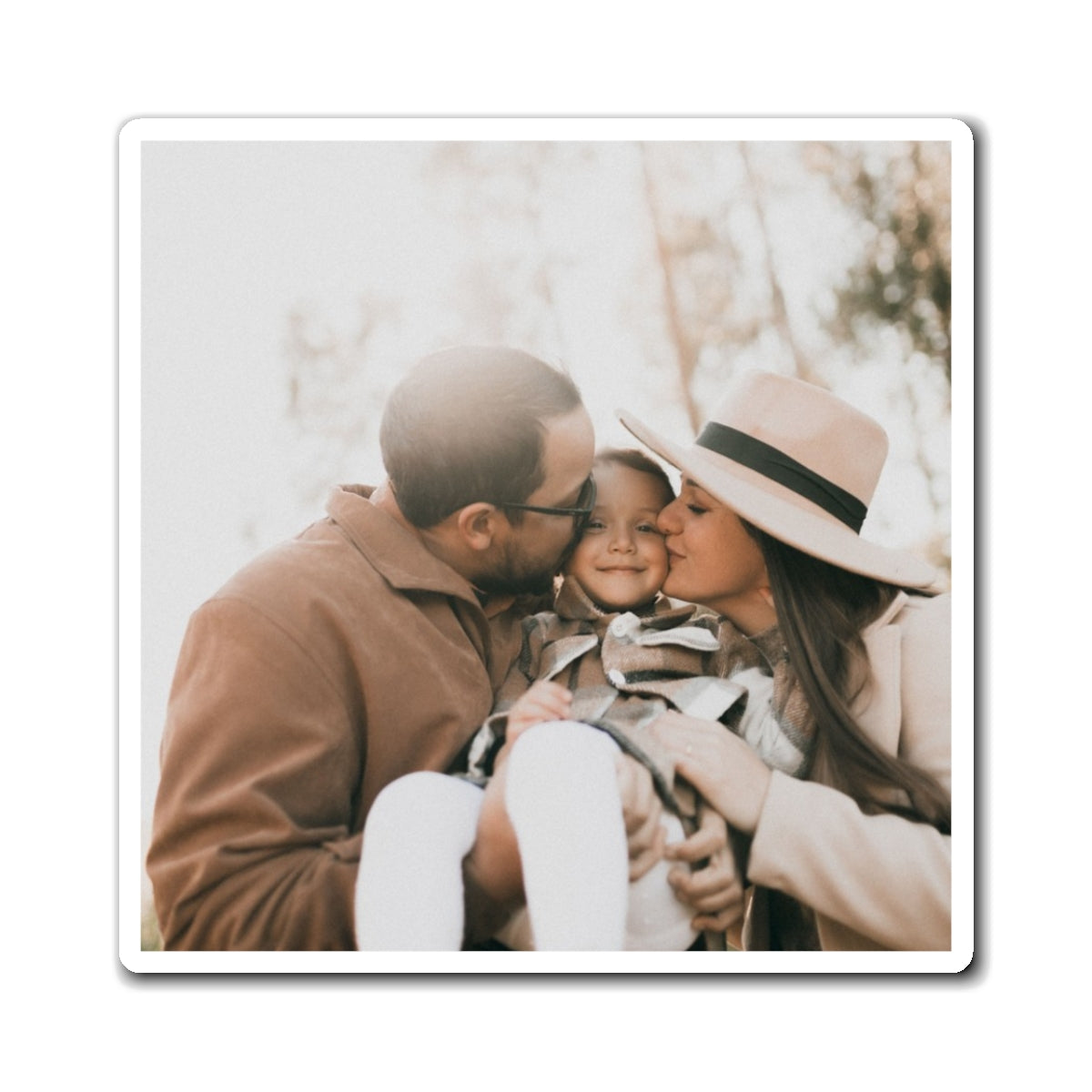 Personalised photo fridge magnet