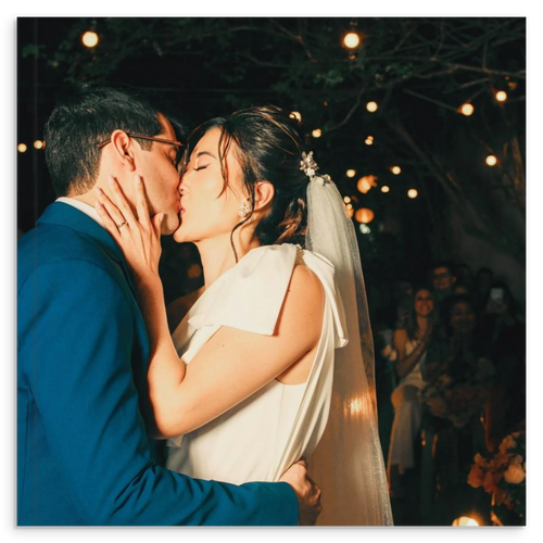 Personalised hardcover wedding photo book