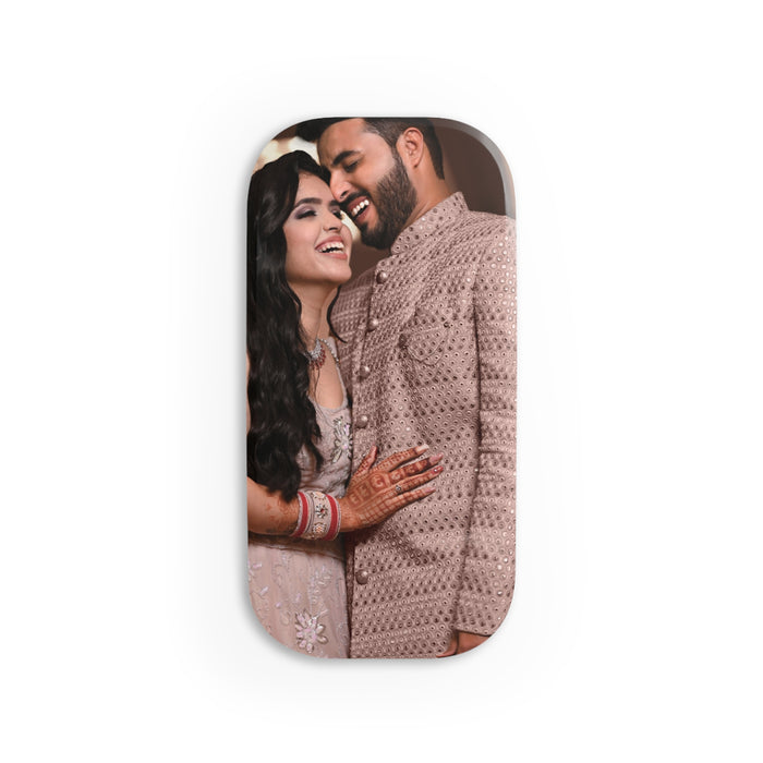 Personalised photo phone grip