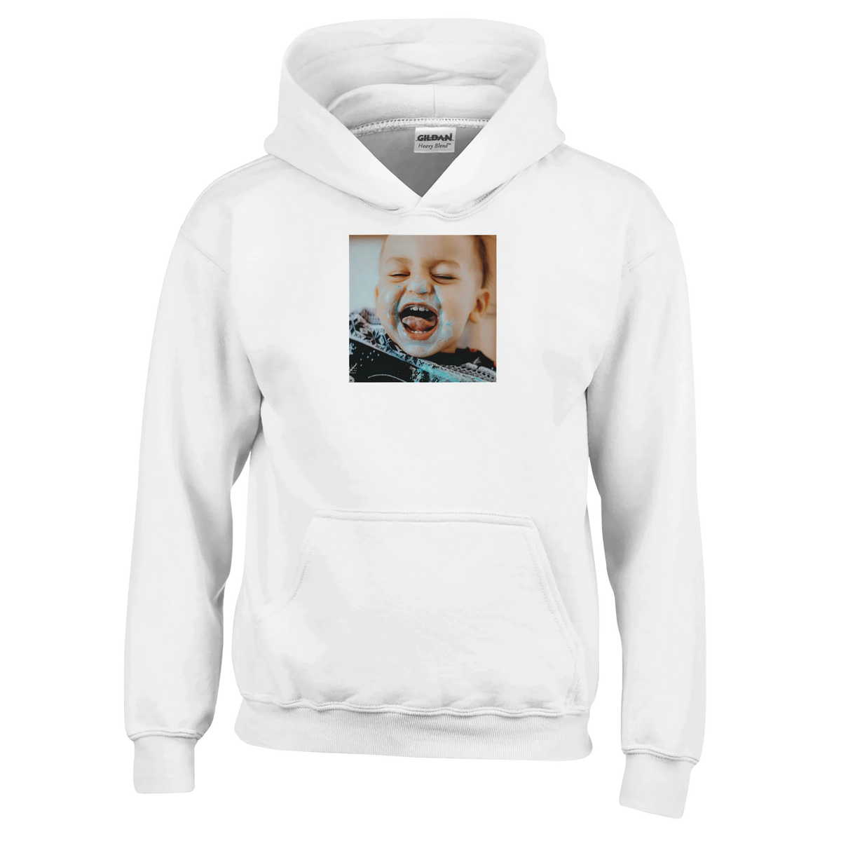 Personalised kids pullover photo hoodie