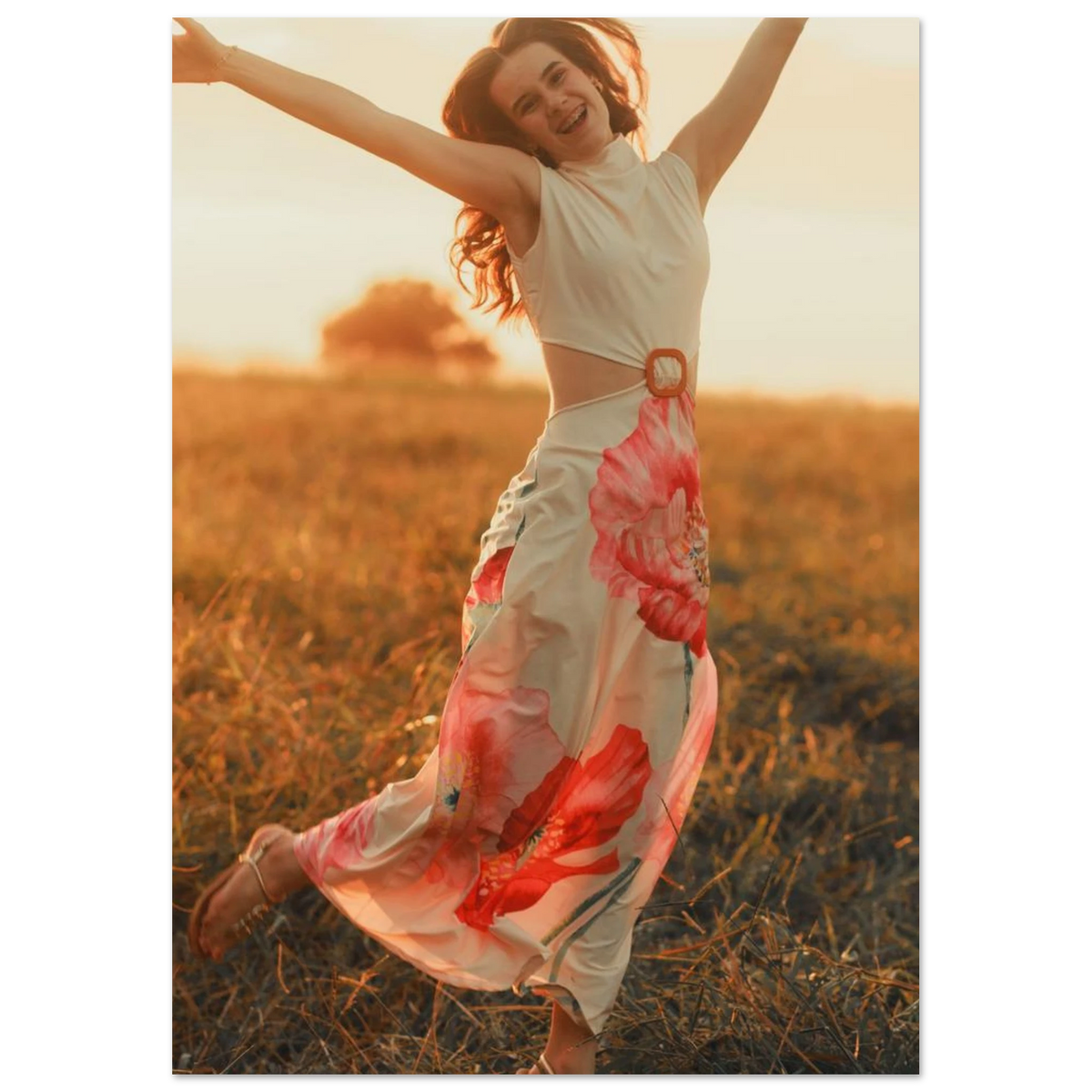 Personalised matte photo poster
