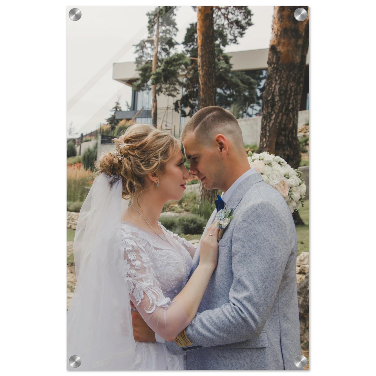 Personalised acrylic glass-look photo print