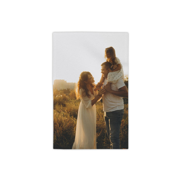 Personalised photo beach towel
