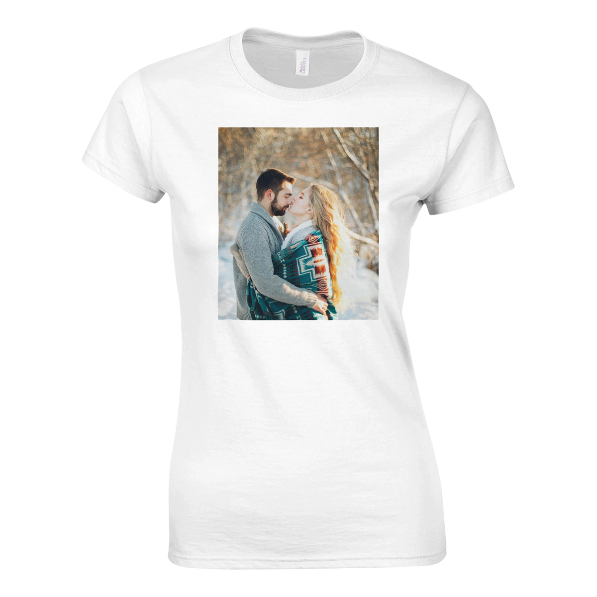 Personalised women's fitted photo t-shirt