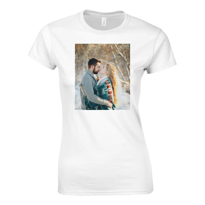 Personalised women's fitted photo t-shirt