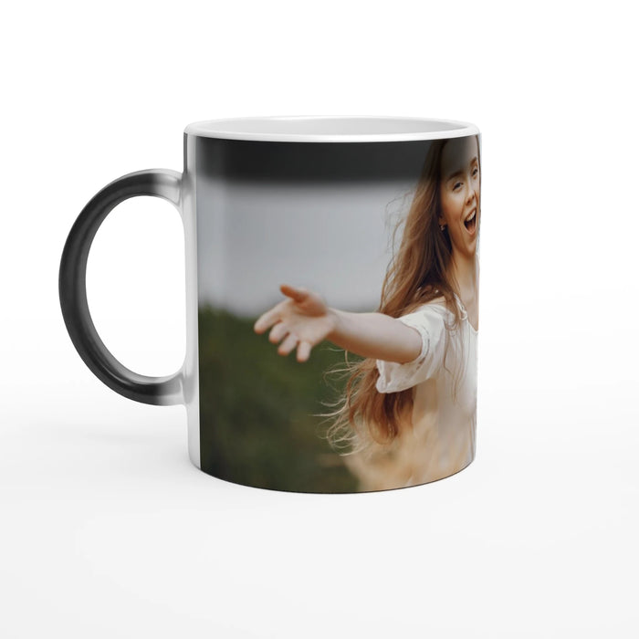 Personalised colour changing magic photo mug